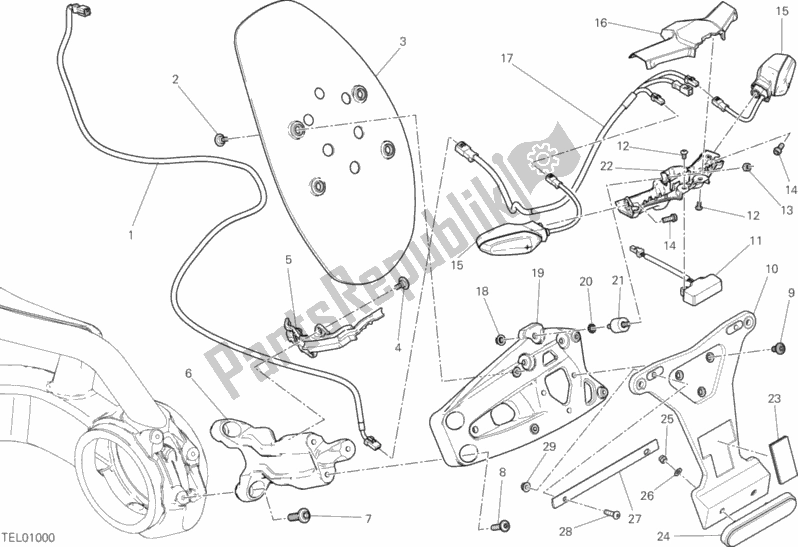 Wszystkie części do Uchwyt Na Talerze Ducati Diavel Xdiavel Sport Pack Brasil 1260 2017